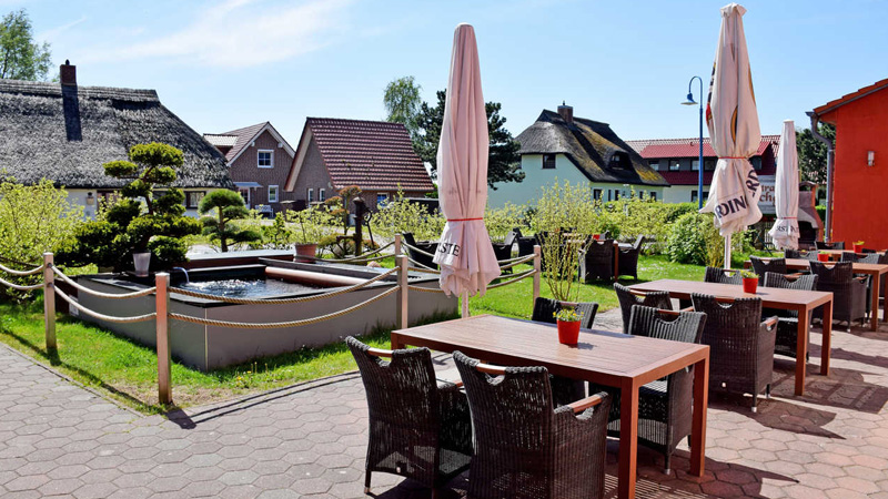 Terrasse Sonnenstrand Mönchgut Rügen